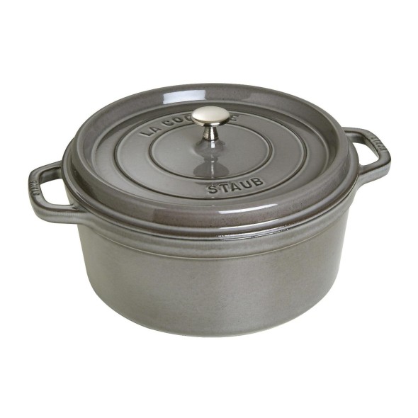 Staub Σκεύος στρογγυλό 28 εκ./6,7 λτ. σειρά Graphite Grey